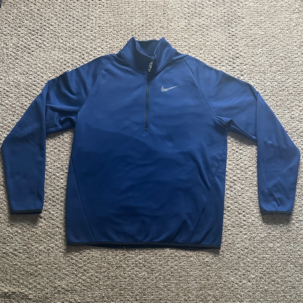 Nike Men's Performance Blue Half-Zip Jacket